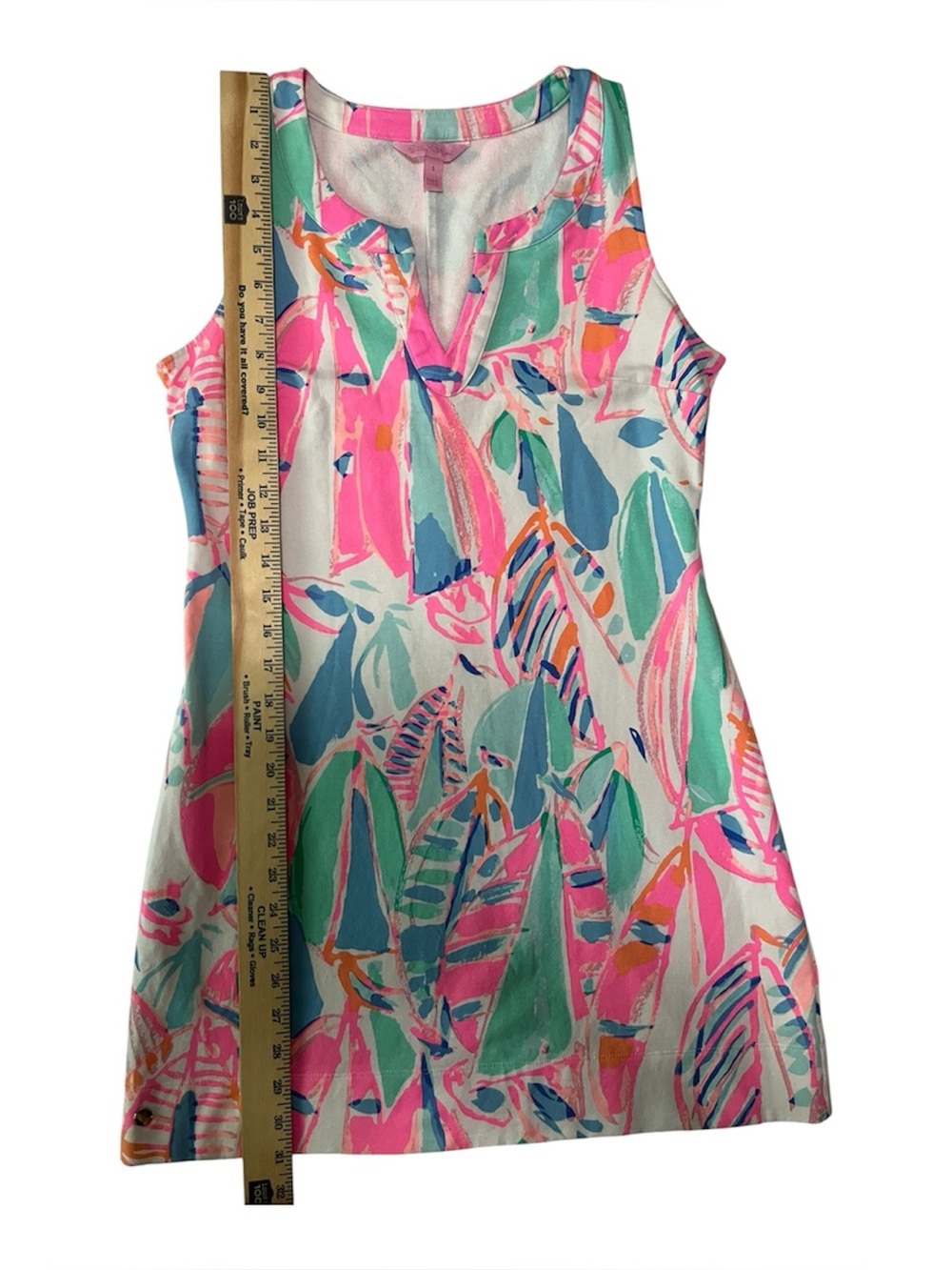 Lilly Pulitzer Small Pink Tropical Print Sleeveless Shift Dress Resort Preppy - Picture 6 of 9